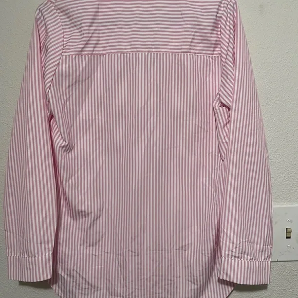 SHEIN Pink and White Striped Shirt - Picture 7 of 8